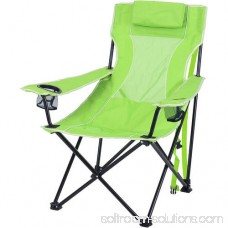 Ozark Trail Oversized Mesh Lounge Camping Chair with Cup Holders 553681025